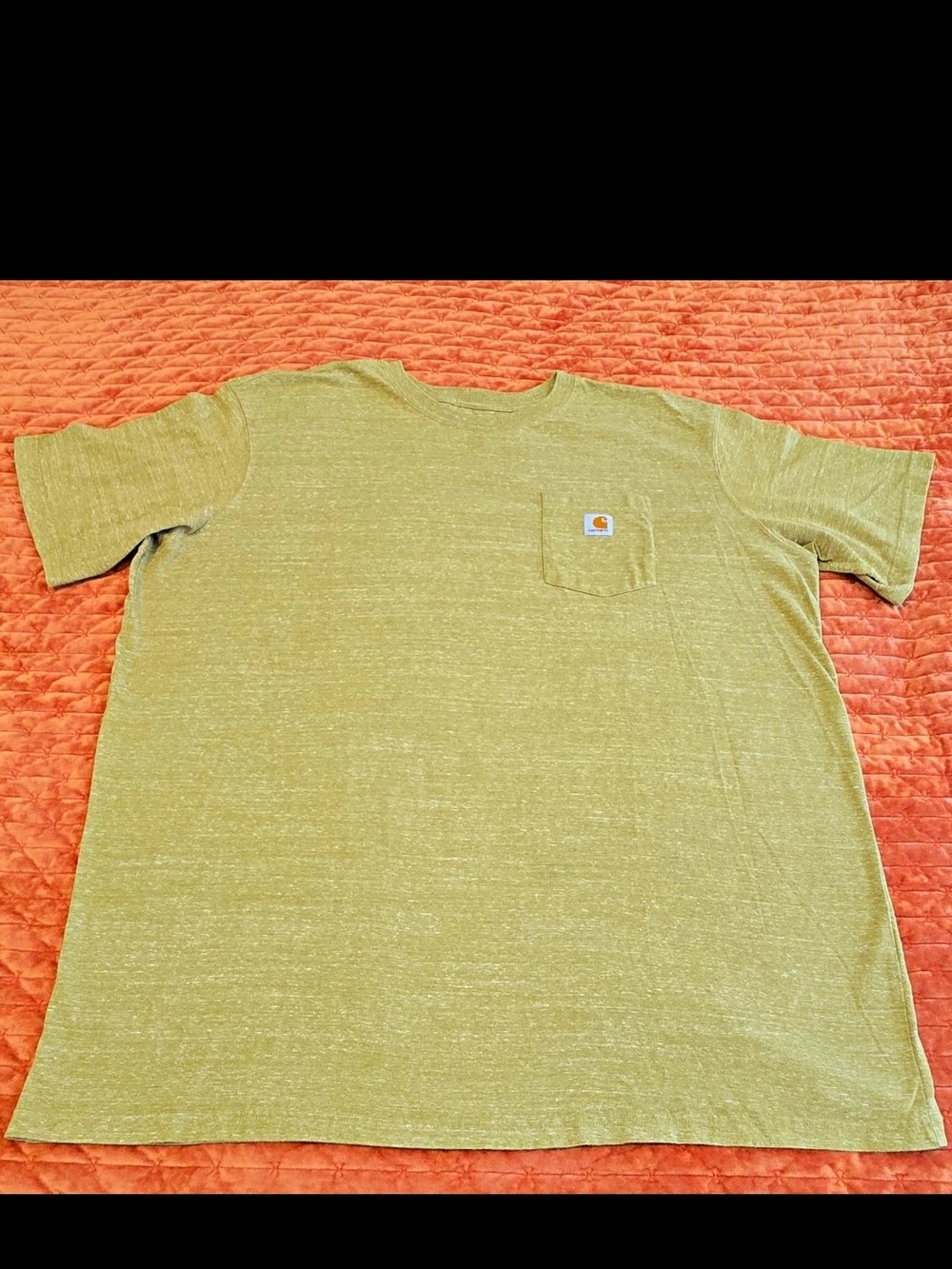 Carhartt Mens 3XLT Pocket T-Shirt Relaxed Fit Heavyweight Elm Green Heather xlnt